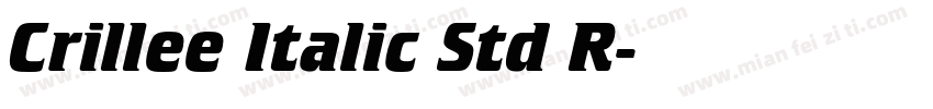 Crillee Italic Std R字体转换